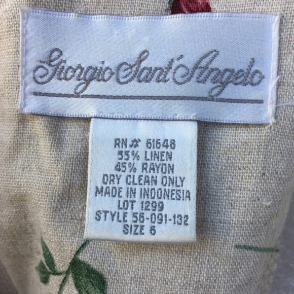 1970s GIORGIO SANT ANGELO VINTAGE MAXI DRESS - Picture 5 of 8